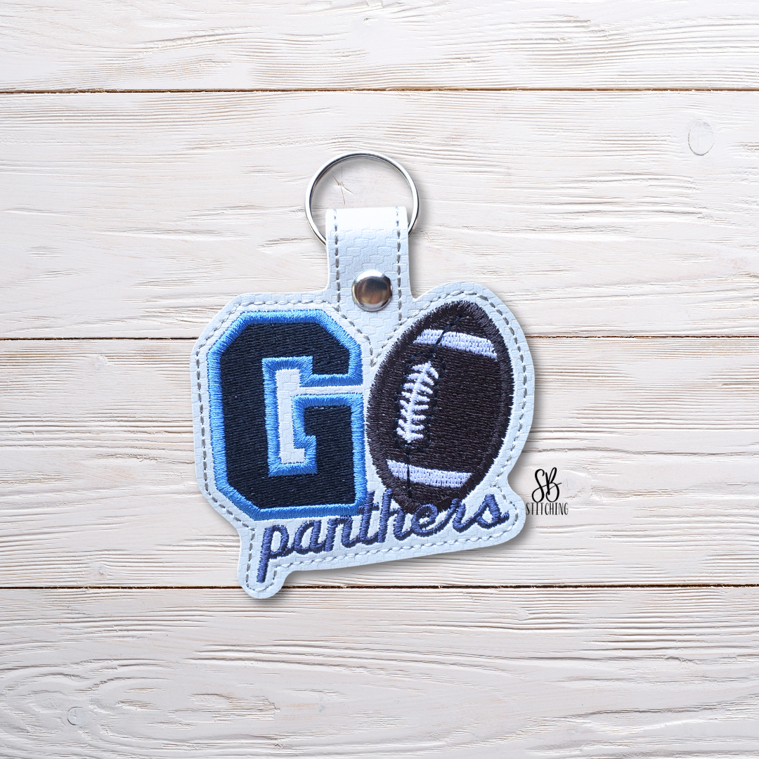 Go Panthers Snaptab Machine Embroidery Design
