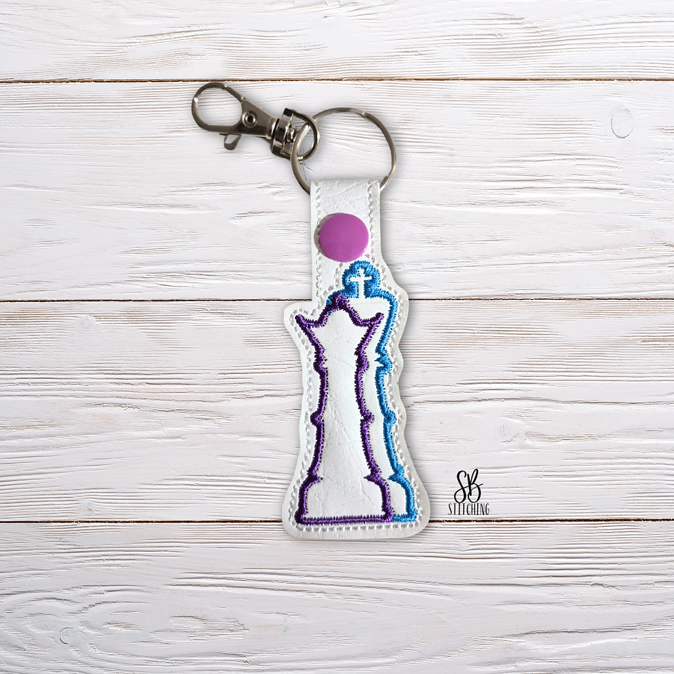 King and Queen Snaptab Machine Embroidery Design