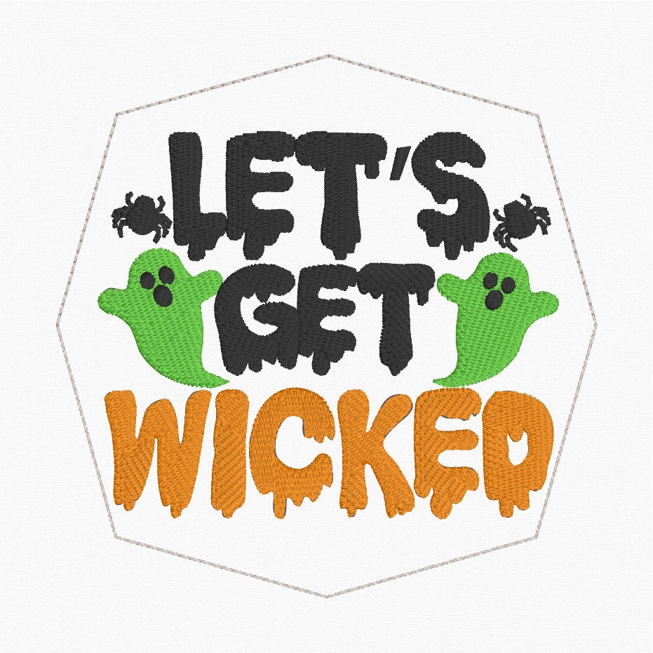 Thumbnail: Halloween Coaster Set Machine Embroidery Design