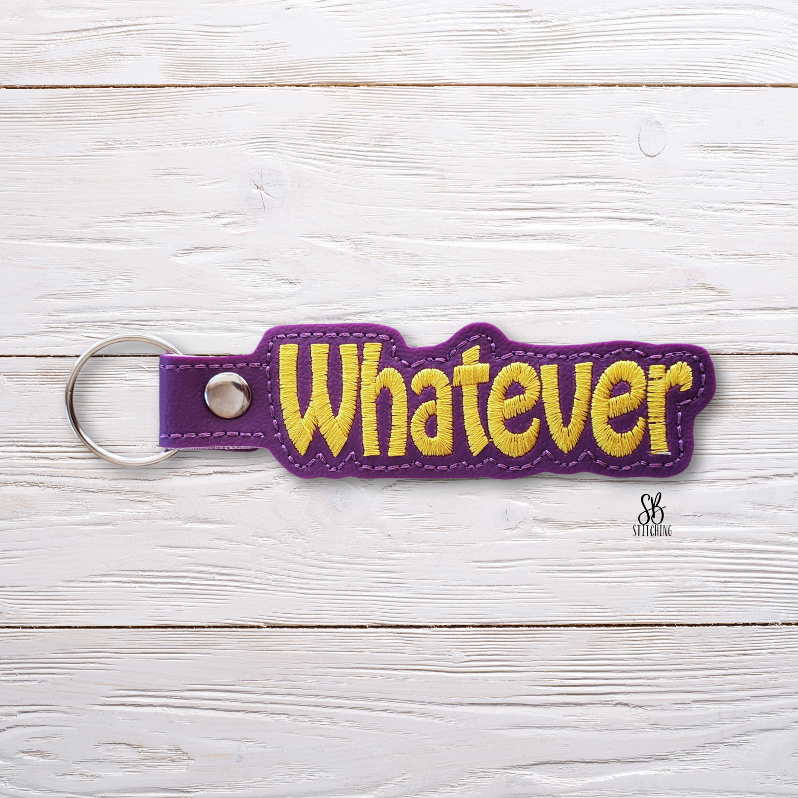 Whatever Snaptab Machine Embroidery Design