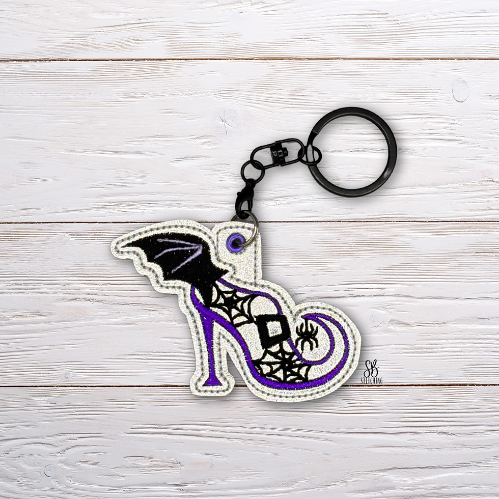 Halloween Heel Eyelet Machine Embroidery Design