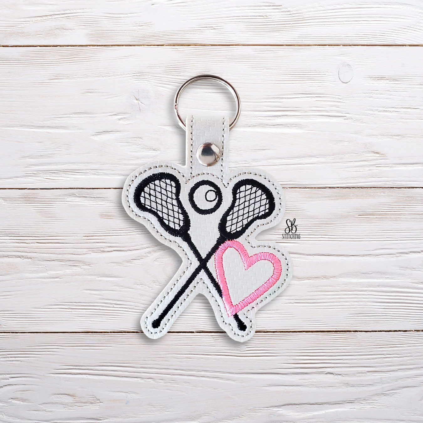 Lacrosse Love Snaptab Machine Embroidery Design