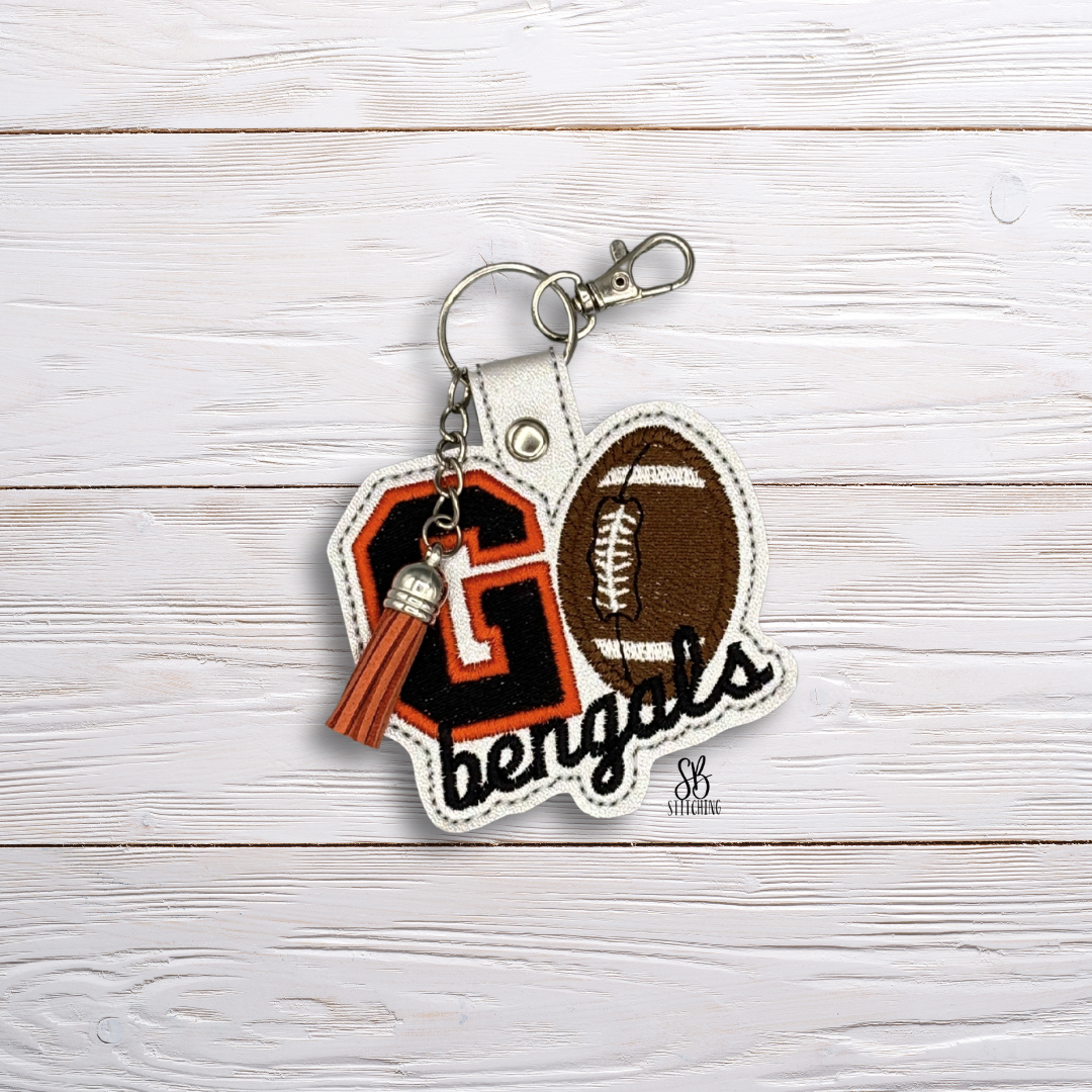Go Bengals Snaptab Machine Embroidery Design