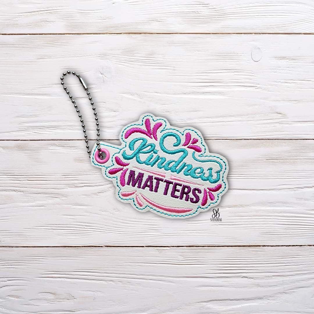 Kindness Matters Eyelet Machine Embroidery Design