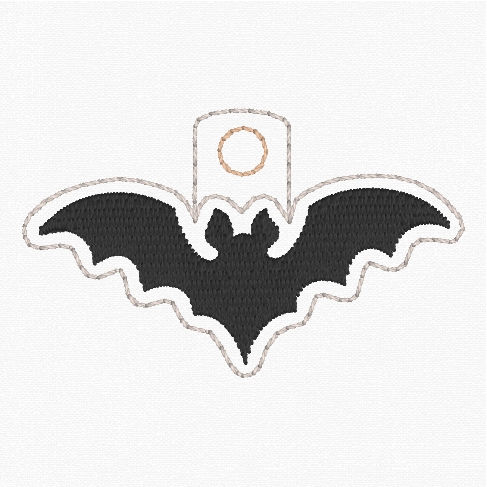 Thumbnail: 4x4 Halloween Teeth Bag Machine Embroidery Design