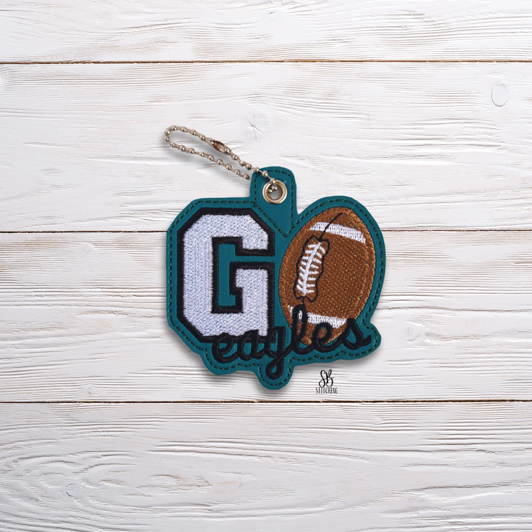 Go Eagles Eyelet Machine Embroidery Design