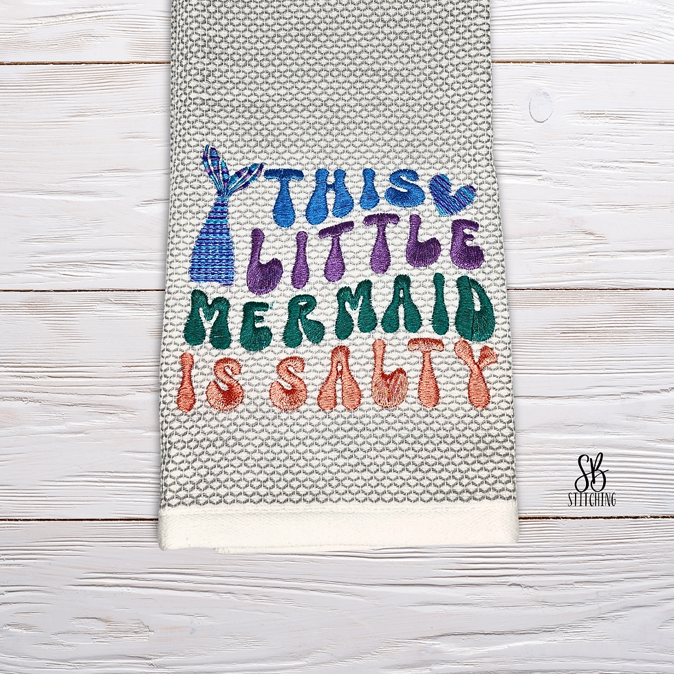 This Little Mermaid Machine Embroidery Design