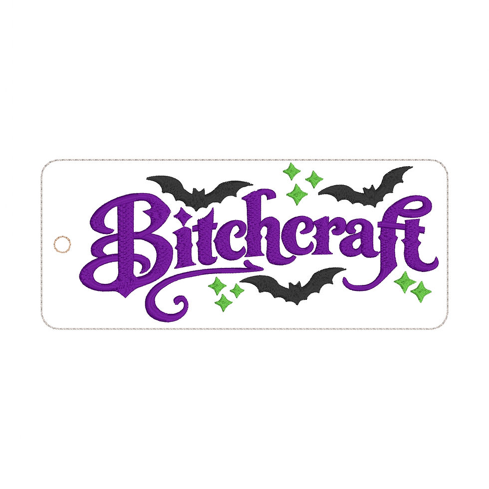Thumbnail: Bitchcraft Bookmark Set Embroidery Design