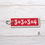 Thumbnail: Equals Four Soft Keytag Machine Embroidery Design