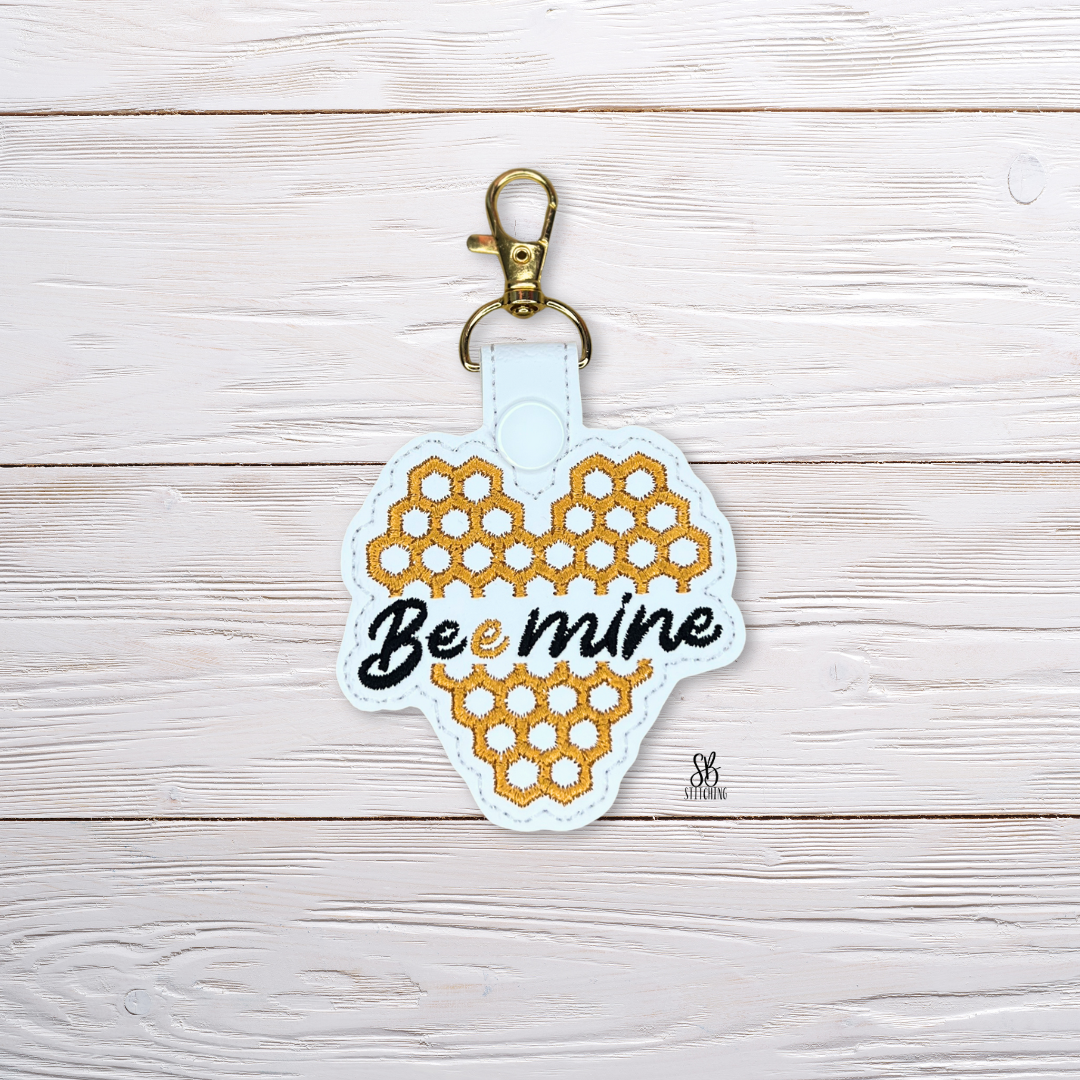 Bee Mine Snaptab Machine Embroidery Design