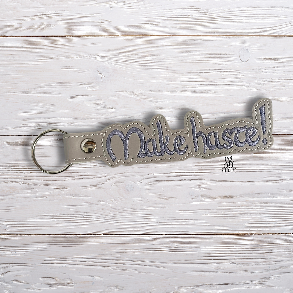 Make Haste Snaptab Machine Embroidery Design