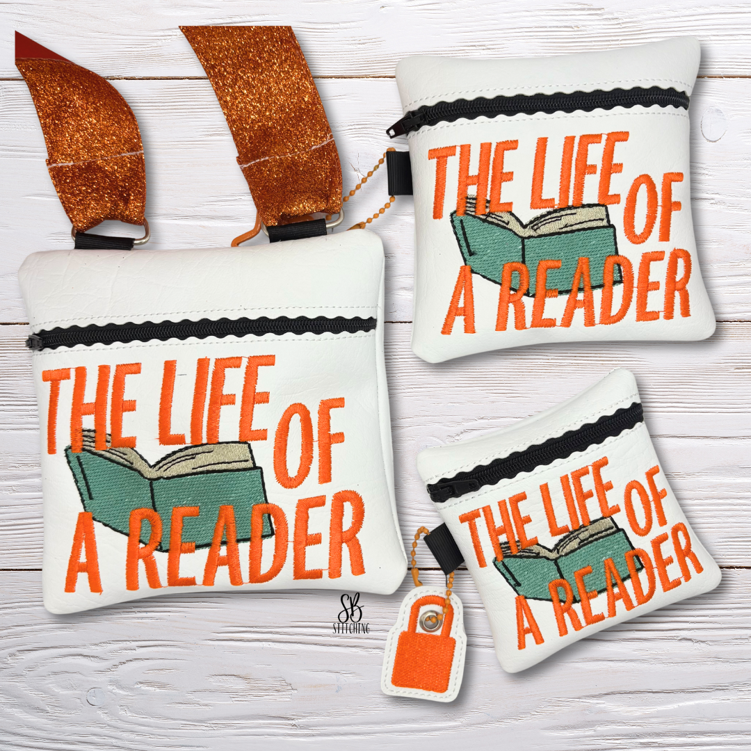 The Life of a Reader ITH Bags Machine Embroidery Design