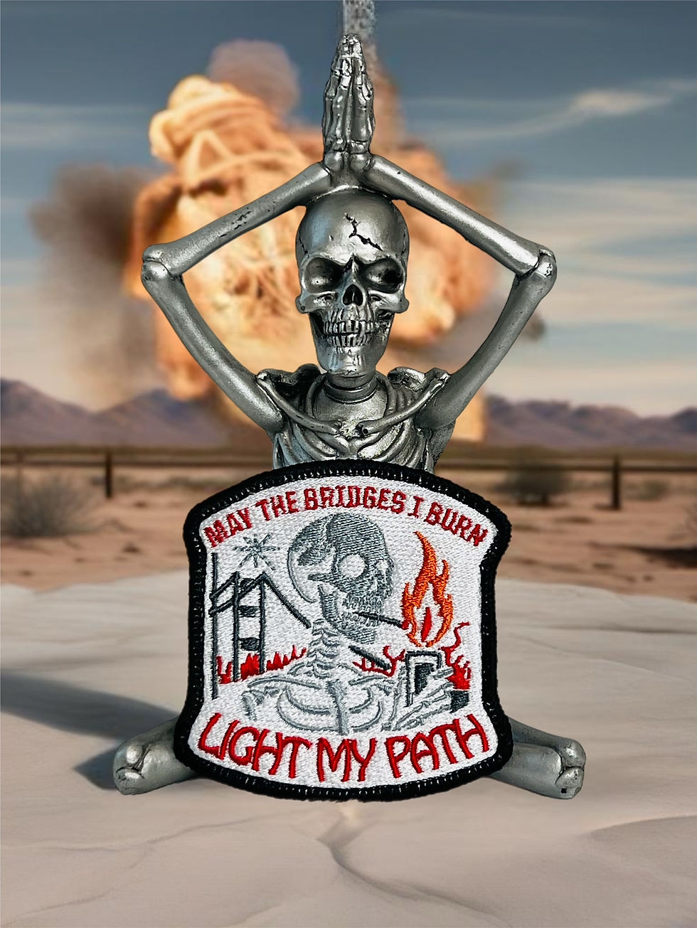 Thumbnail: Bridges I Burn Patch Machine Embroidery Design