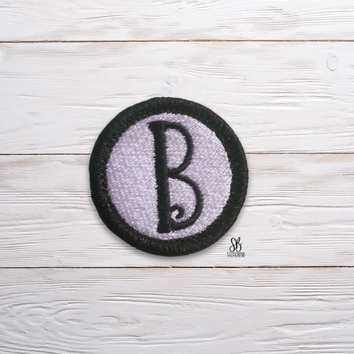 B Patch B Mini Patch Machine Embroidery Design | SB Stitching