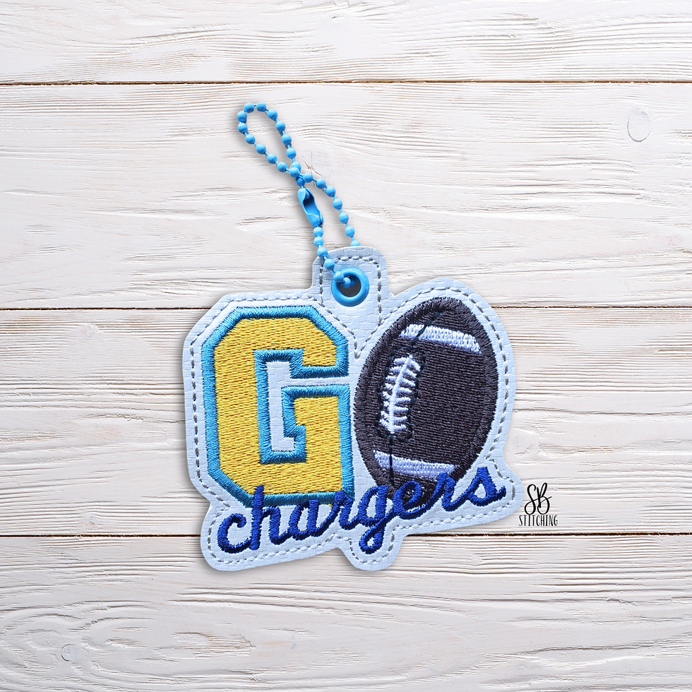 Go Chargers Eyelet Machine Embroidery Design