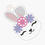 Thumbnail: Cute Bunny Face Bookmark Machine Embroidery Design