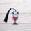 Thumbnail: Reindeer Wine Glass Ornament - Bookmark Embroidery Design