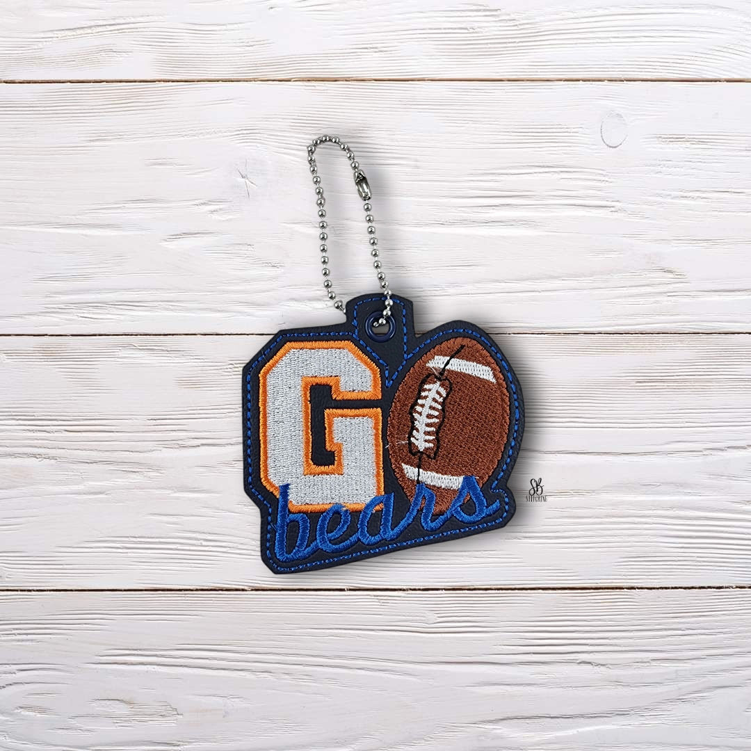 Go Bears Eyelet Machine Embroidery Design