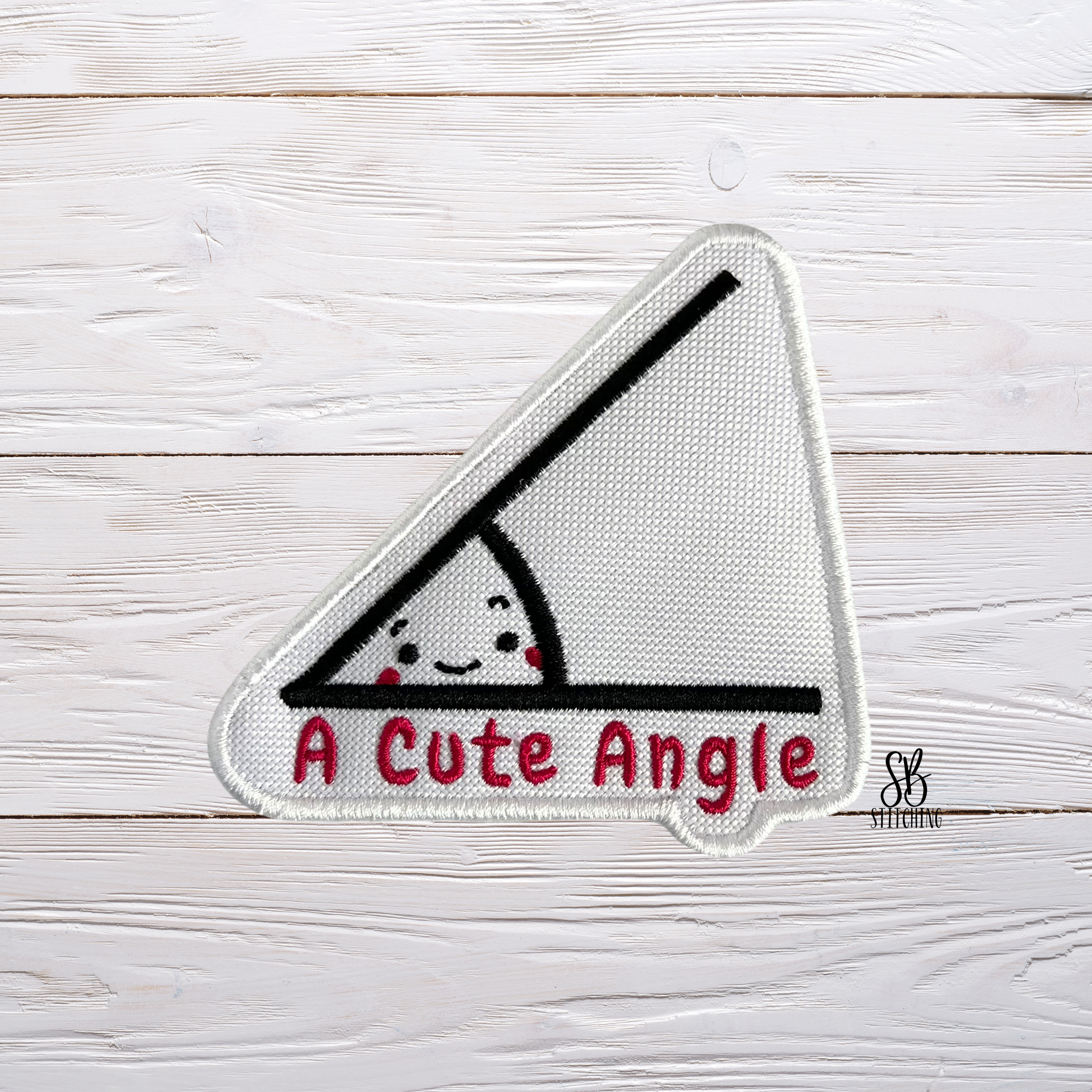 A Cute Angle Patch Machine Embroidery Design