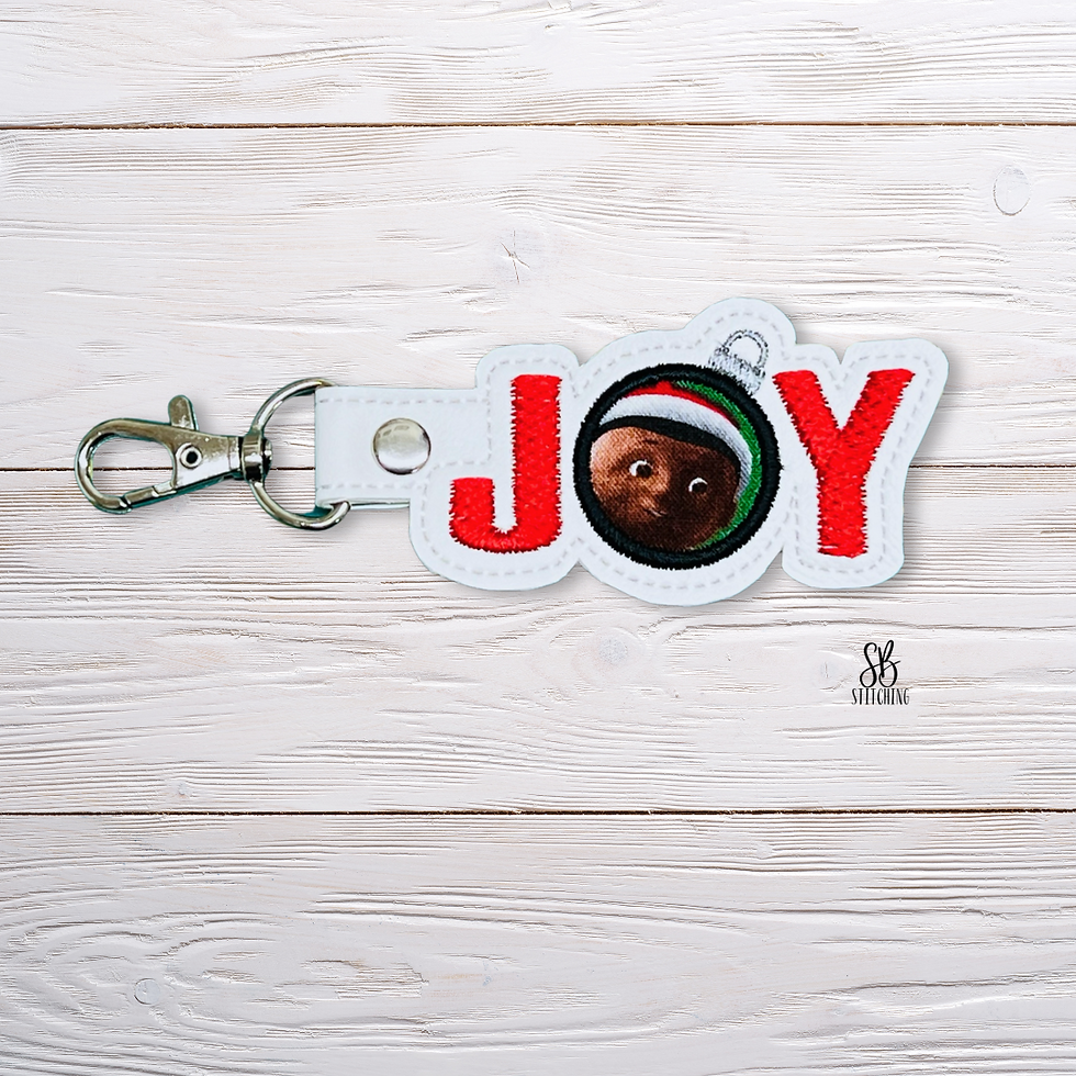 Joy Snaptab (Applique) Machine Embroidery Design