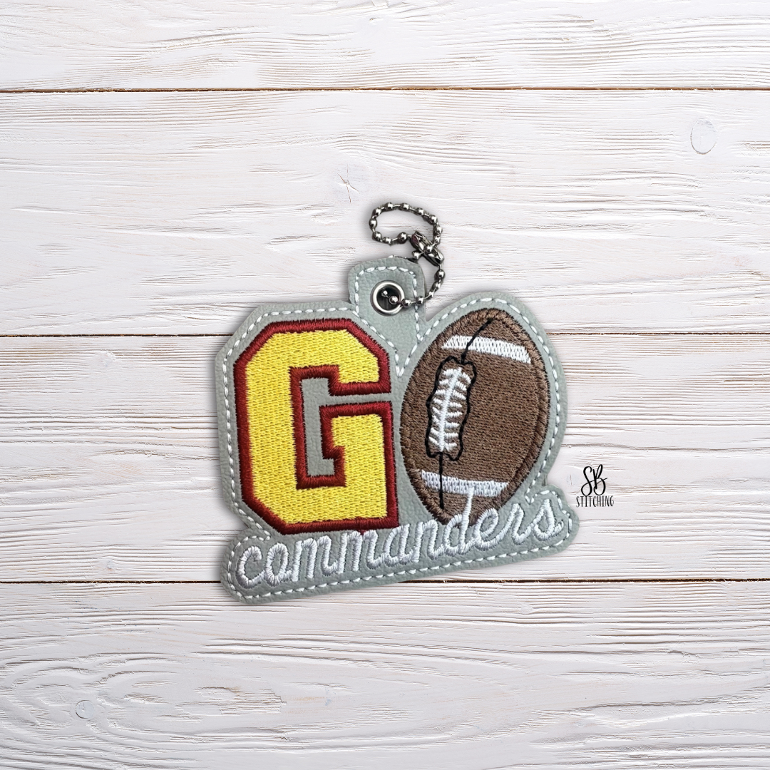 Go Commanders Eyelet Machine Embroidery Design