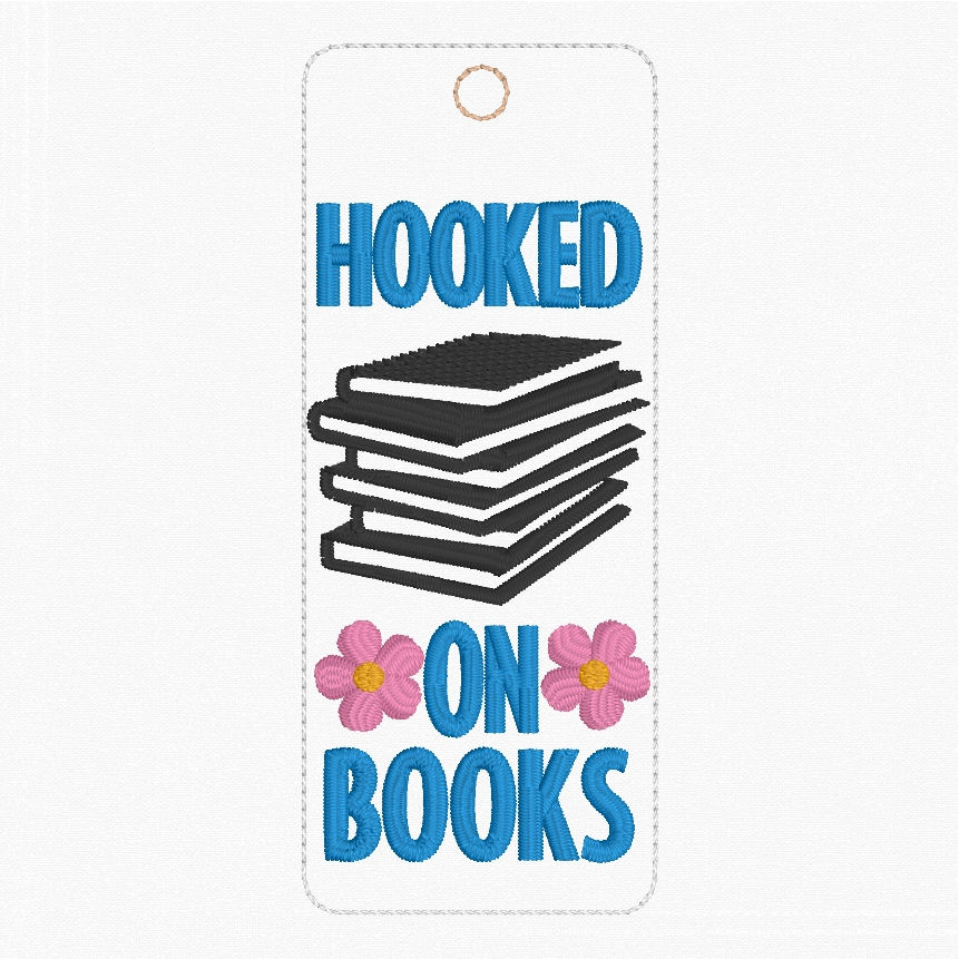 Thumbnail: Bookish Bookmark Set Machine Embroidery Design