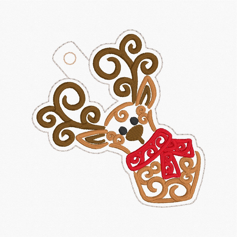 Thumbnail: Christmas Ornament Set Machine Embroidery Design