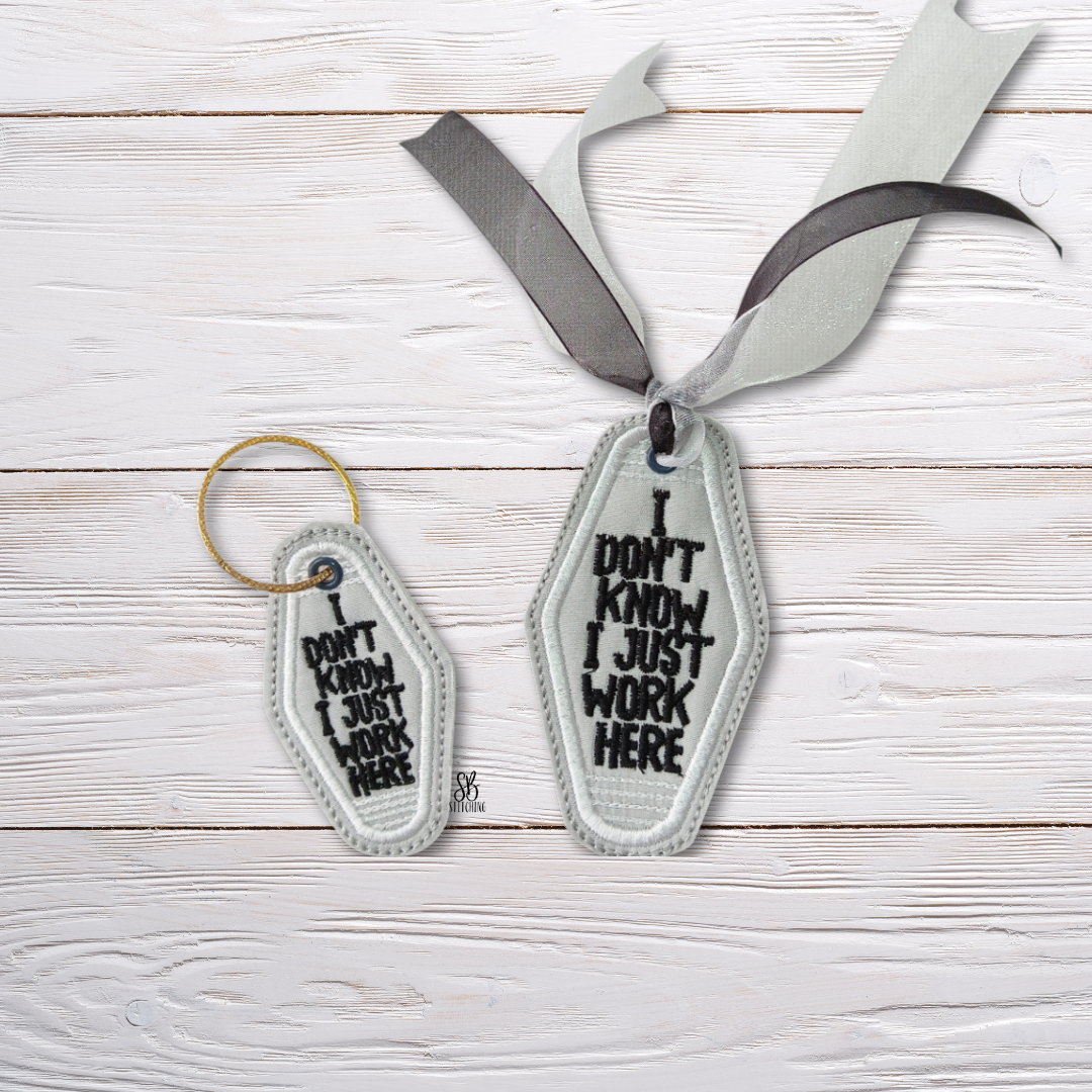 I just work here Set Embroidery Design