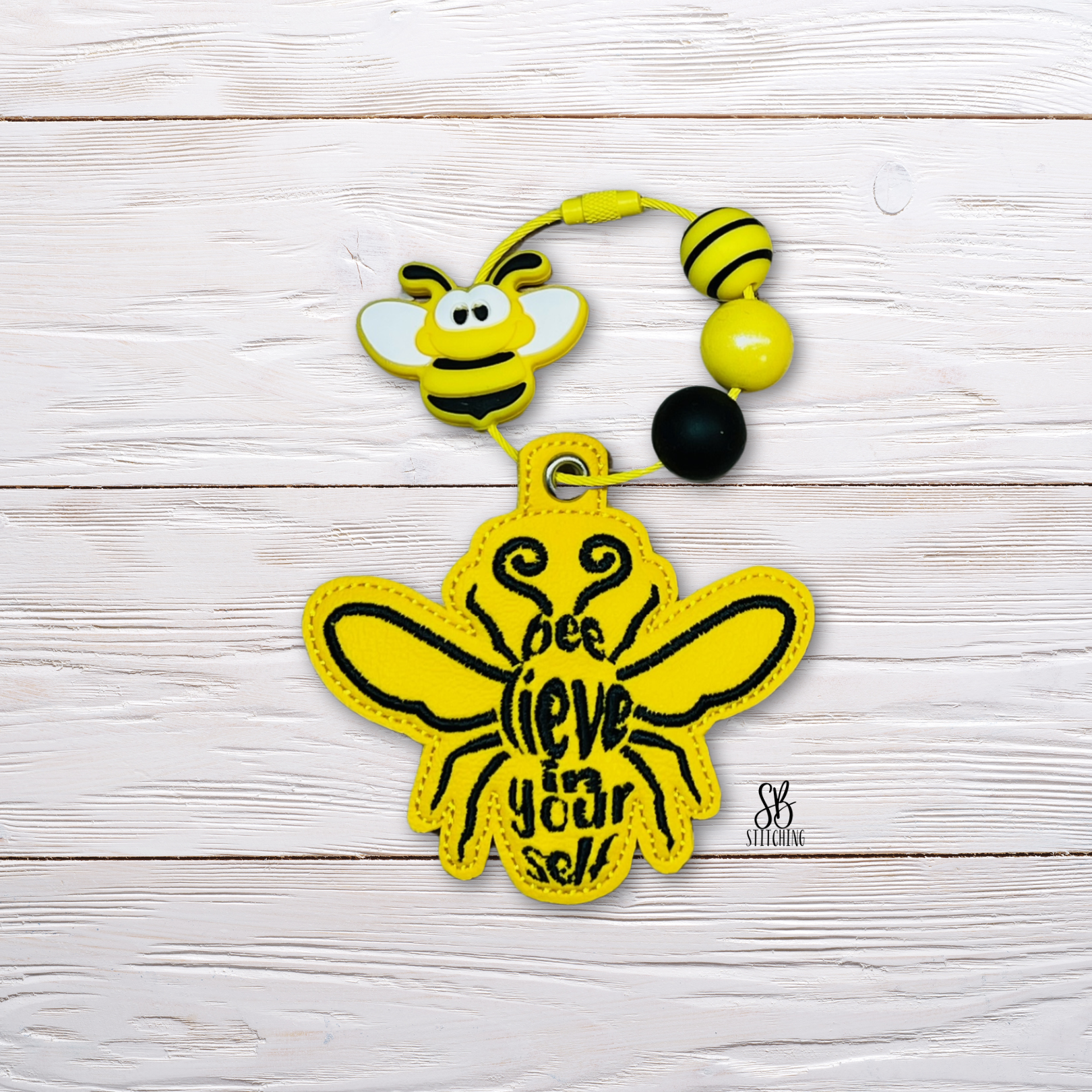 Beelieve in Yourself Eyelet Machine Embroidery Design