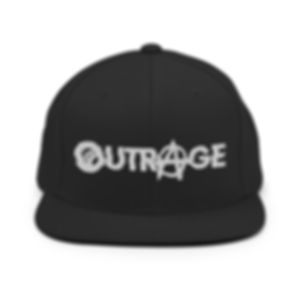 Outrage Embroidered Snapback Hat
