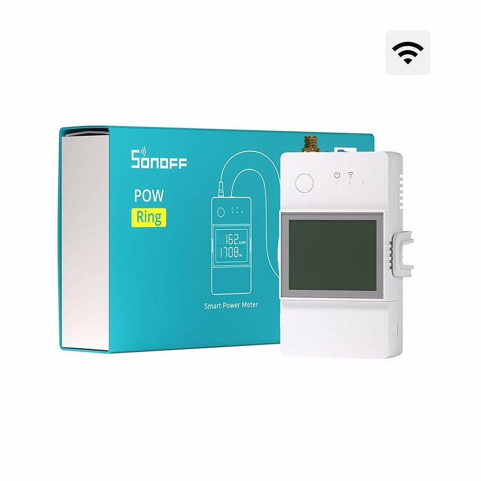 SONOFF POW Ring Dijital Ekranlı Akıllı Enerji Ölçer (Akım Trafolu)