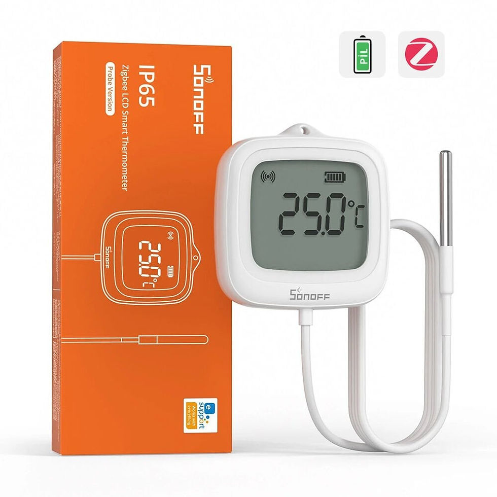 SONOFF SNZB-02LD IP65 LCD Ekranlı Problu Zigbee Sıcaklık Sensörü