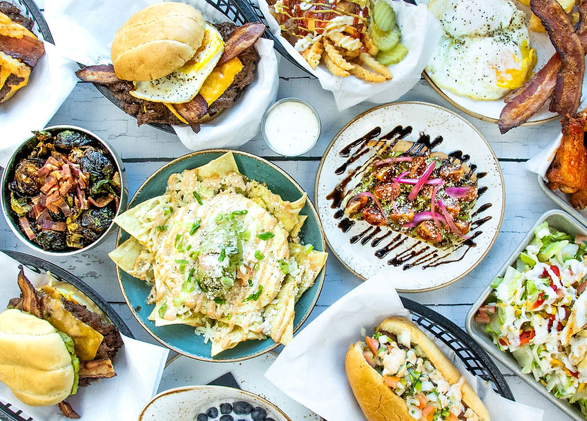 Schoolyard food items on a table