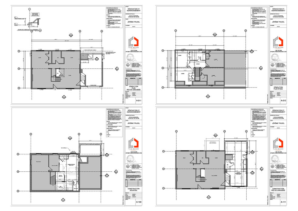 Plan étage avec chambre principale et walk-in