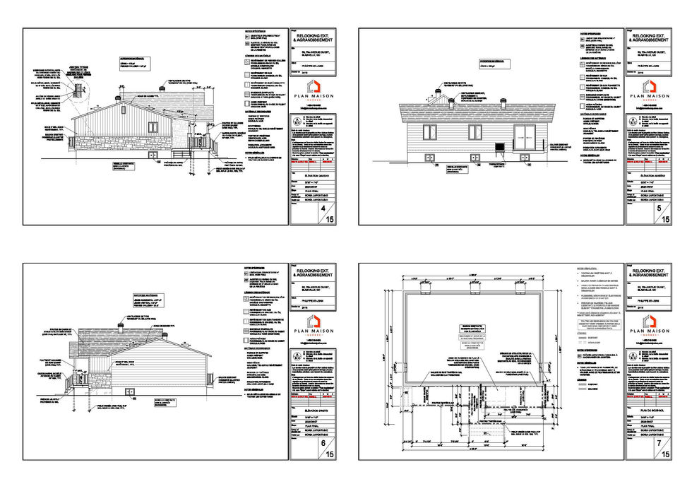 Maison transformée avec balcon couvert en bois massif