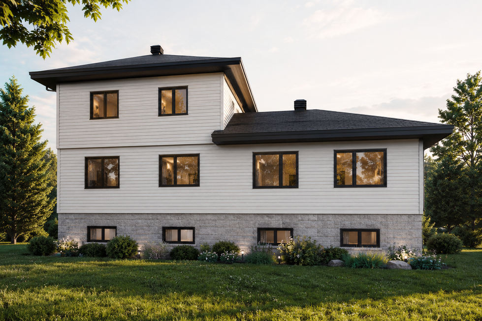 Résidence familiale transformée avec extension moderne