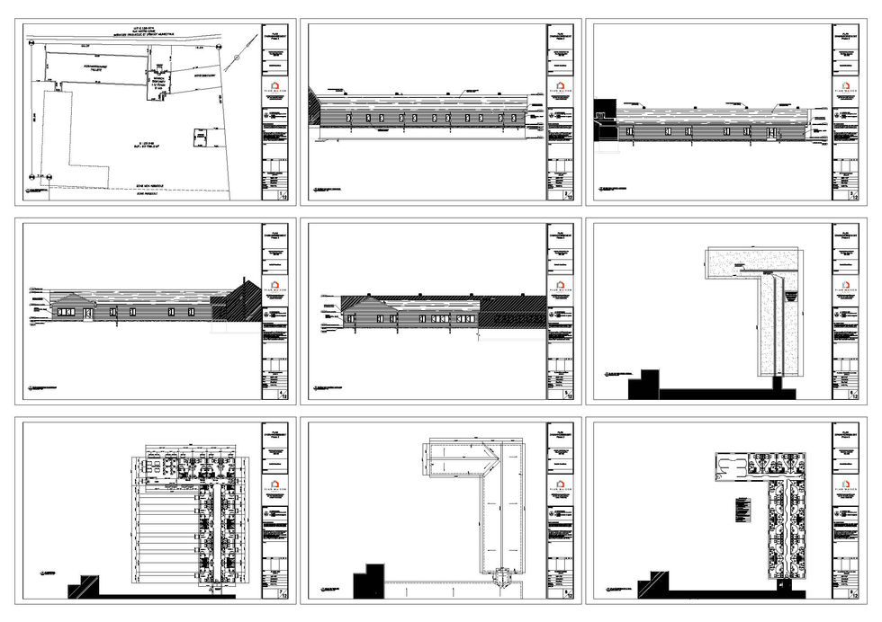 Plan du rez-de-chaussée comprenant 14 studios locatifs et espaces communs