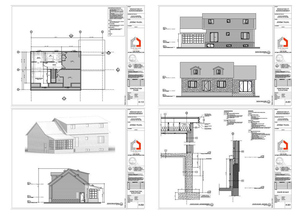Aménagement intérieur logement bi génération moderne