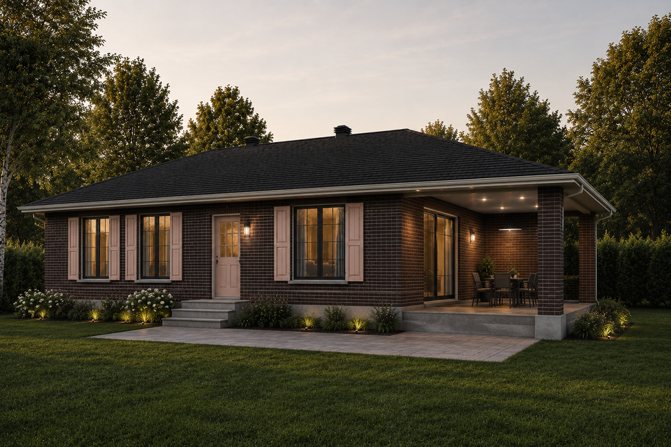 Cuisine moderne dans une rénovation intérieure maison familiale avec îlot central