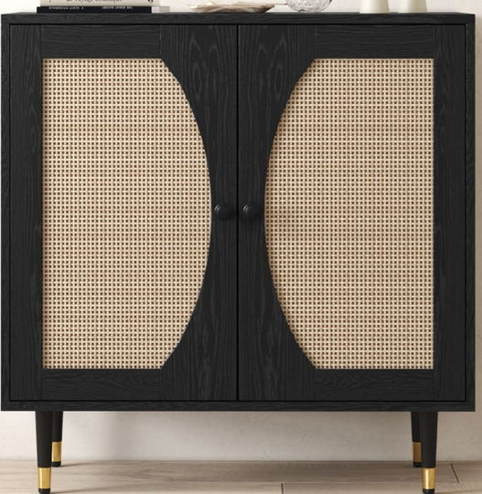 Black and Rattan Cabinet.jpg