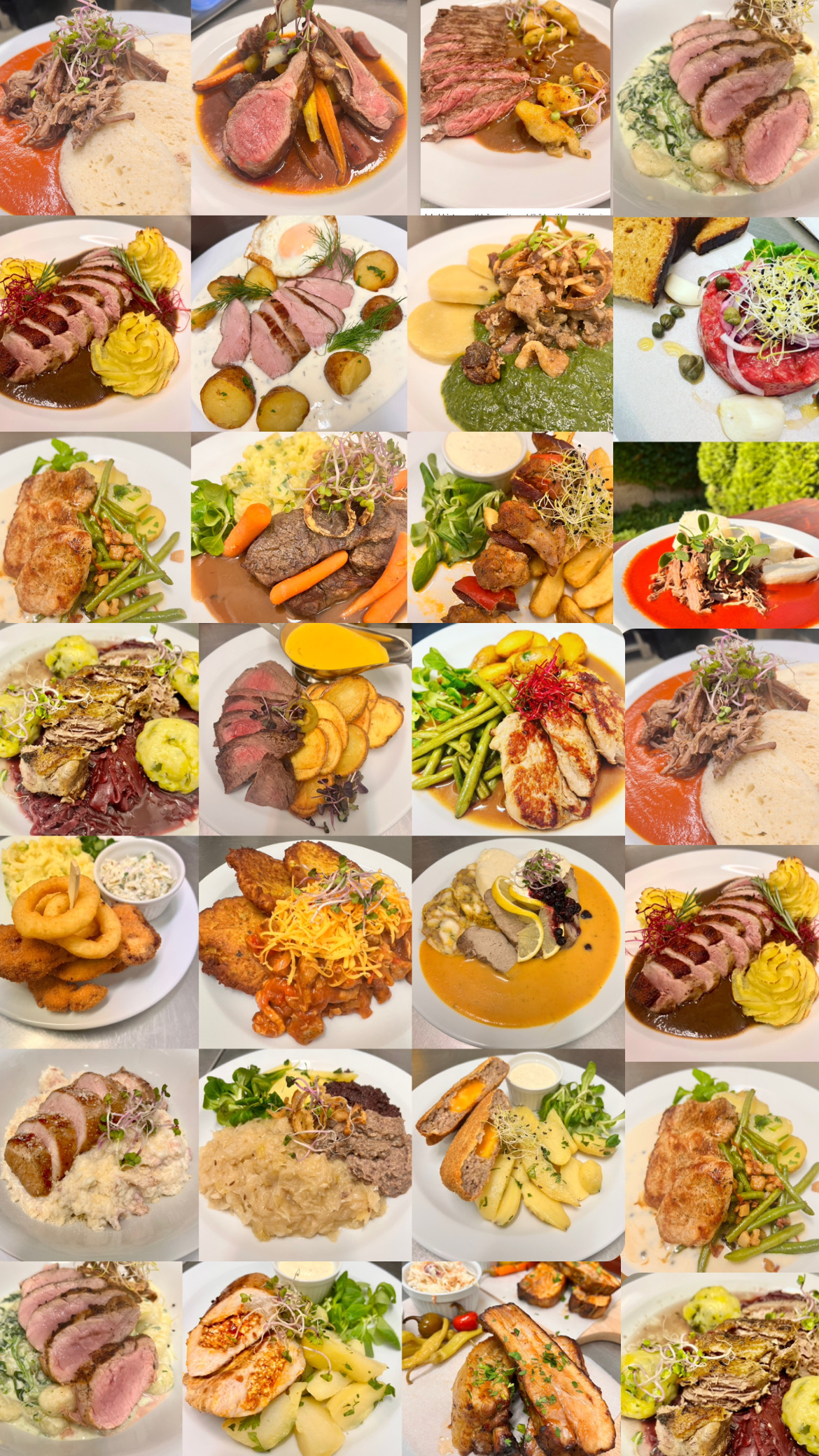 Arranged Food and Objects