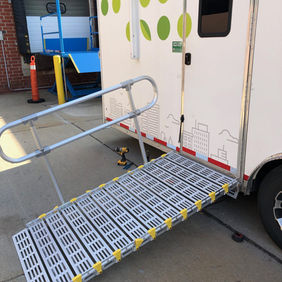 Portable Roll-A-Ramp wheelchair ramp in Charleston, SC