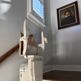 Stair lift installation in a home in Mount Pleasant, SC