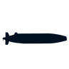 Black version of the submarine in UFRJ Nautilus' logo.