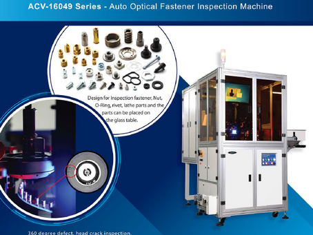 Máquina de Inspeção Óptica para Porcas com Projeção de Solda (Welding Nuts) — Accuvision