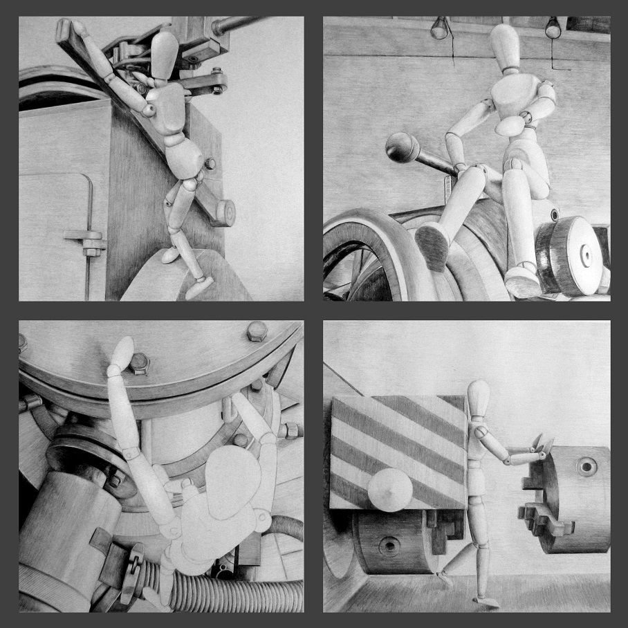 woody 70 x 70cm by woskerski