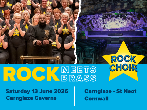 Rock Meets Brass - Carnglaze Caverns - Truro & St Austell ONLY