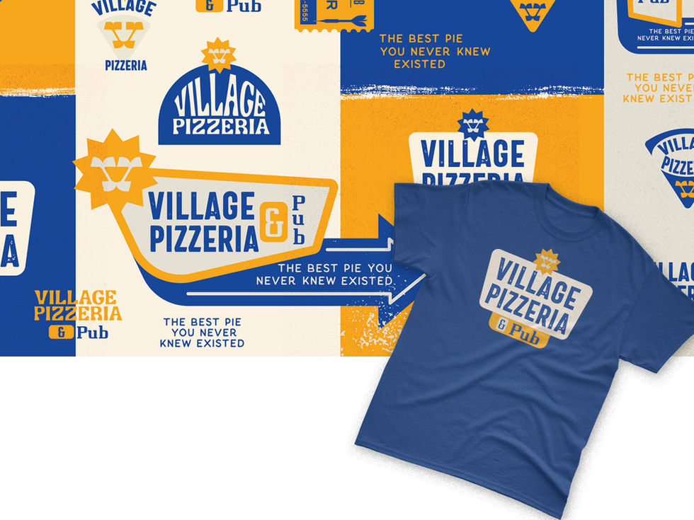 Village Pizzeria Layout Design Mood Board