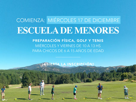 Escuela de Menores: ¡abierta la inscripción!