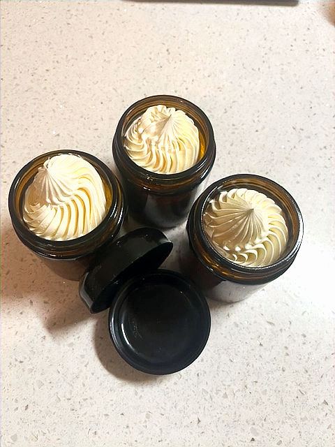 Tallow and Jojoba butter top view